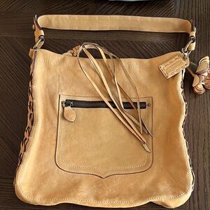Vintage Coach Tan Leather Shoulder Bag